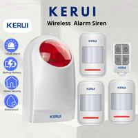 Gambar KERUI Alarm Rumah Wireless Outdoor Indoor Alarm Siren Sensor Gerak Waterproof Anti Maling - 1 Sensor P819 dari KERUI Official Store Kab. Bekasi 3 Tokopedia
