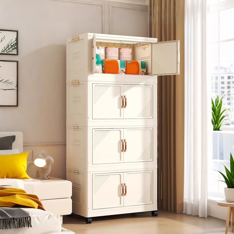 Lemari Plastik Lipat Serbaguna Susun Lemari Pakaian Plastik Penyimpanan Rumah Tangga Hemat Ruang Lemari Plastik Lipat Serbaguna Susun Lemari Pakaian Plastik Penyimpanan Rumah Tangga Hemat Ruang