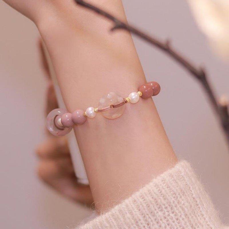 Product Introduction of Vòng Tay Hạt Hoa Anh Đào Cho Nữ, Phong Cách Thời Trang Ins, Ngọt Ngào, Quà Tặng Trang Sức 14