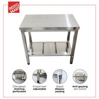 Gambar Meja Kompor / Meja Serbaguna / Stove Table RESTOMART Stainless Steel (1418018) dari Restomart Kitchen Solution Kota Surabaya 3 Tokopedia