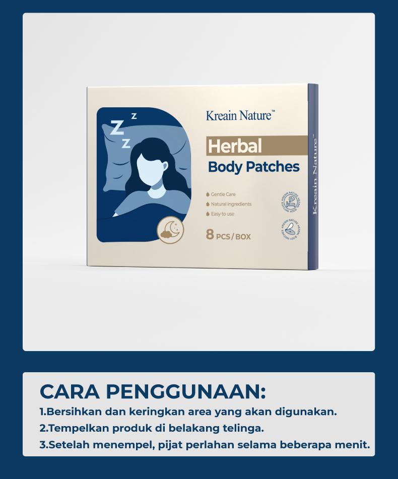 【Aromaterapi Alami】Kreain Nature Sleep Patches: 8 Minyak Esensial Tumbuhan, Tanpa Melatonin & Tidak Membuat Kebiasaan, Membuat Routine Tidur yang Menenangkan