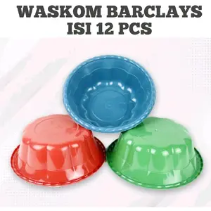 ( 12 PCS ) Waskom Barclays Untuk Hajatan Kuat dan Anti Pecah | Waskom Hajatan | Bak Berkat | Bak Hajatan Plastik