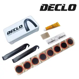 Kit Alat Tambal Ban Dalam Sepeda Motor DLL DECLO Set Alat Perbaikan Buka Pasang Ban Cold Patch Rubber Tiptop Penambal Semua Jenis Ban Dalam