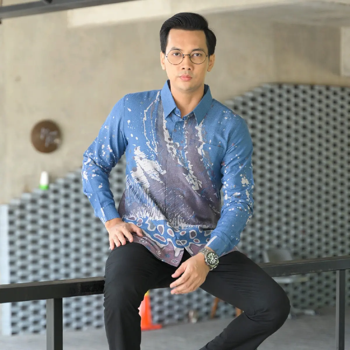 Kemeja batik premium bahan doby lengan panjang halus lembut lapisan furing hero.