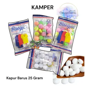 [ 25 Gram ] Kapur Barus Warna Warni / Polos Plastikan Saset Rencengan | Kamper Barus crystal warna warni dan putih