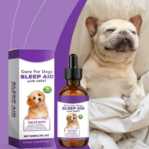 60ML Melatonin For Dogs Liquid Melatonin For Dogs, Calming For Dog, Melatonin For Dog Sleep Relieves Anxiety And Stress In Dog
