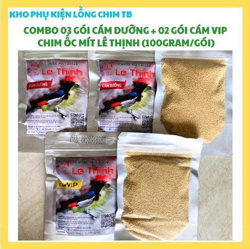 COMBO 05 GÓI CÁM CHIM ỐC MÍT LÊ THỊNH 100GRAM GÓI