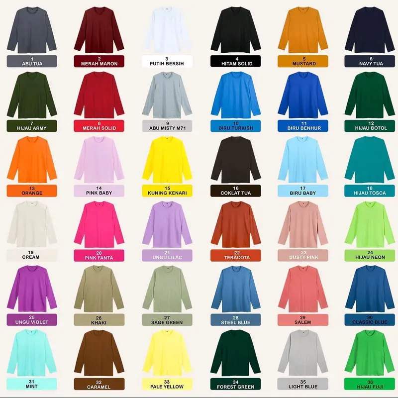 Kaos lengan panjang Jin The Astronaut RJ Bahan Combed 30S 4