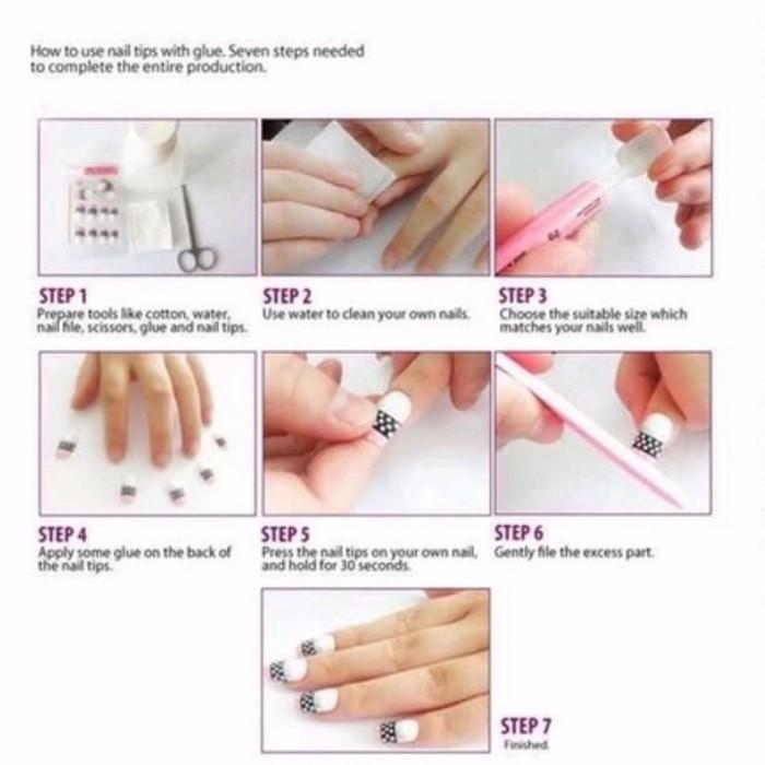 Kuku Palsu -Nail Art Isi 24 Pcs +Lem Cair Termurah 4