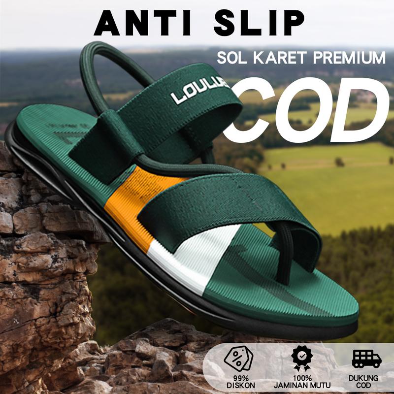 sandal cowok keren sandal pria dewasa 2024 Sandal Jepit Pria sandal karet anti licin Sandal Gunung premium sandal slop pria sandal jepit gunung original Sendal casual sandal  priamurah antiselip stylish sandal & sandal jepit 1