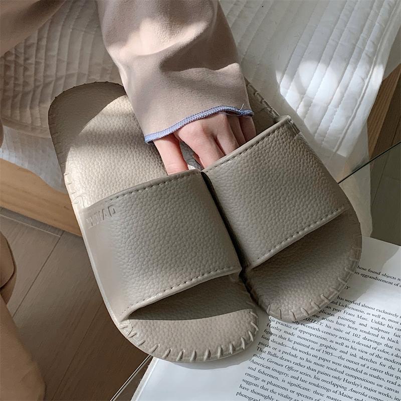 Dép Lê, XIXITIAO, Họa Tiết Da Cổ Điển Dành Cho Nữ, Đế Mềm EVA, Thích Hợp Đi Trong Nhà, Tắm, Thời Trang Hàn Quốc, Unisex, Có 5 Màu, Có Cỡ 36-47 9