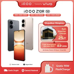 [NEW LAUNCH] vivo iQOO Z10R, MediaTek Dimensity 7360-Turbo, 6500mAh 90W Bypass Charging, 120Hz AMOLED 3000nit, 50MP Sony IMX + Ultrawide, Dual Speaker + IP65
