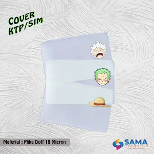 One Piece Series - Cover KTP / SIM Karakter Unik - Sarung Plastik Mika Pelindung Kartu Luffy Zoro Sanji