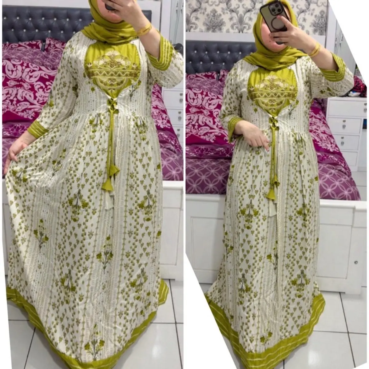 Gamis hindi umma viral 2 warna