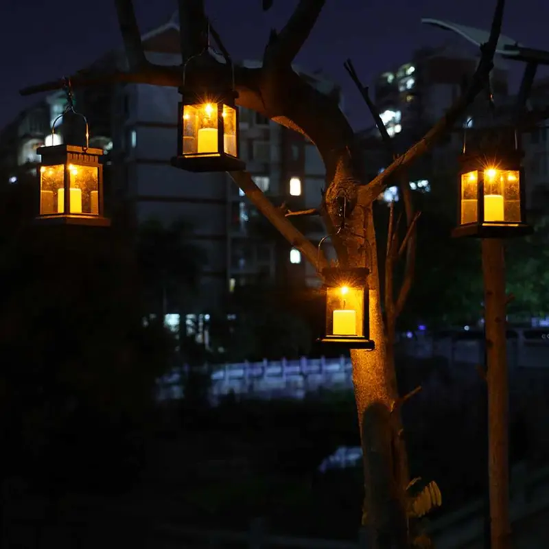 DUOGU Lampu Taman Hias Lentera Solar Power Waterproof Warm White - EM301 4