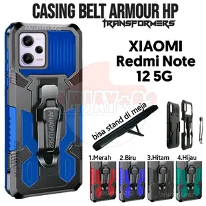 Casing Untuk Hp XIAOMI REDMI NOTE 12 5G Hardcase i-Crystal  Transformers Standing Untuk Smartphone