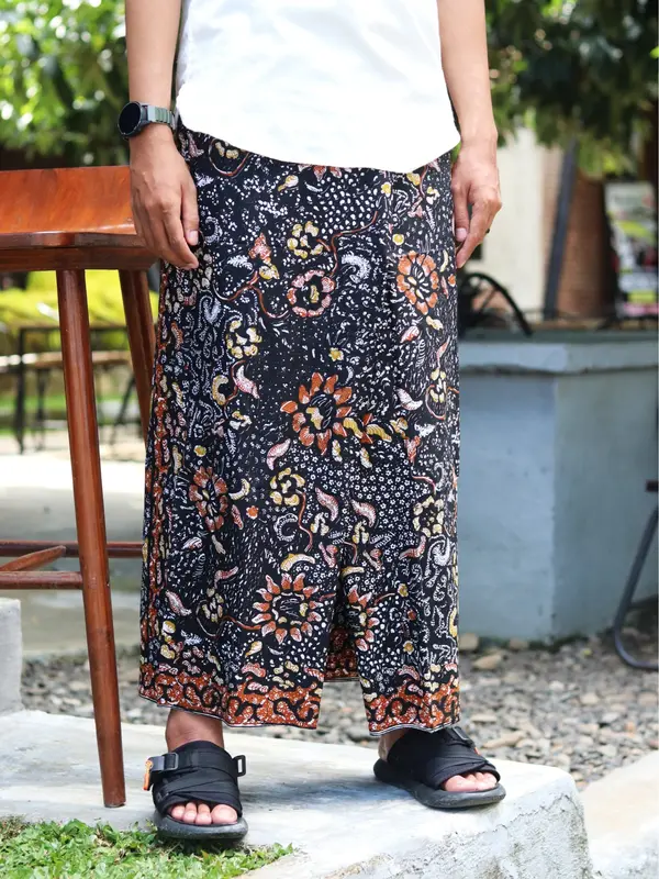 KOKUI Sarung batik Lasem Gus Kausar katun primishima motif bunga lasem mewah elegan Kain Muslim Nyaman  Seragam Santri Wanita et2 0