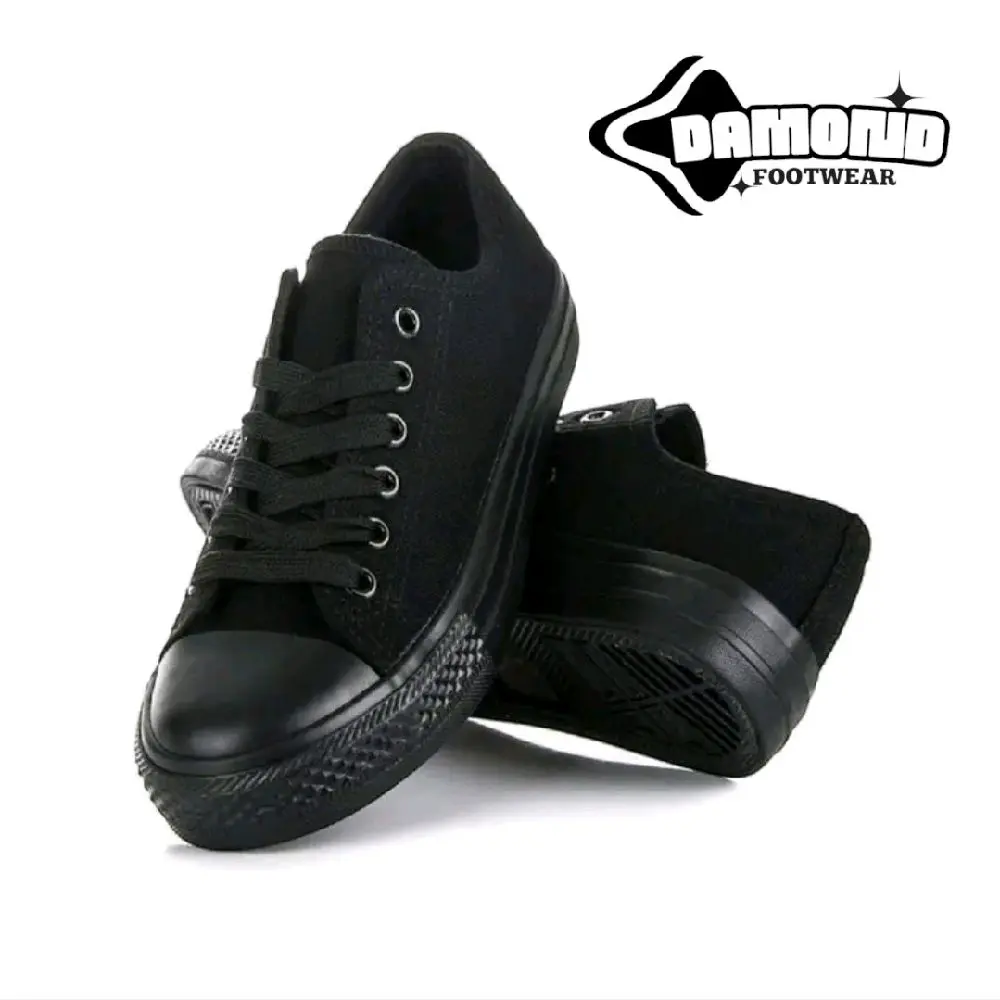 SEPATU SEKOLAH HITAM POLOS UKURAN 36-43 TERMURAH Fashion Casual Shoes