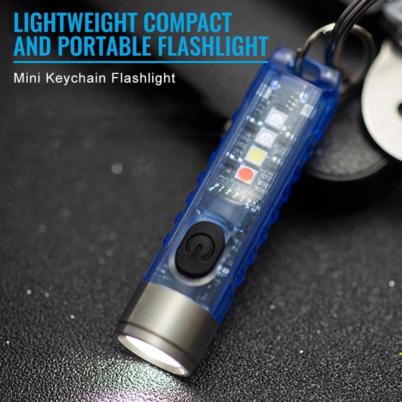 Product Introduction of Lampu suluh poket LED pelbagai fungsi mini, kalis air, rantai kunci, lampu suluh boleh dicas semula USB, lampu suluh amaran magnet untuk perkhemahan Lights Terang 57