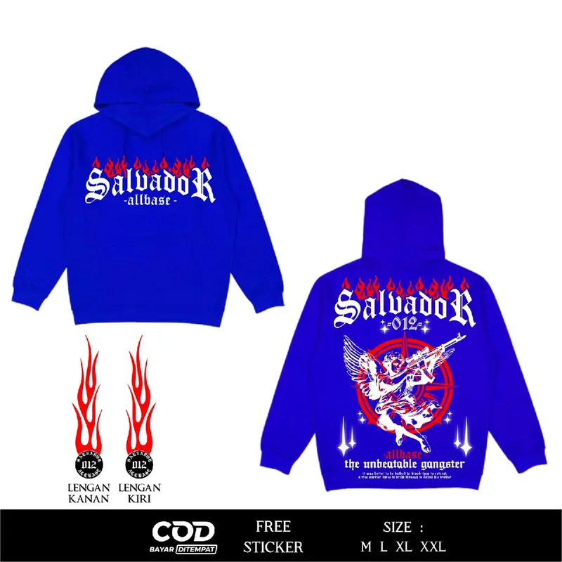 Hoodie Reflektif Salvador The Unbeatable Gangster Desain Baru By Sweapo 3