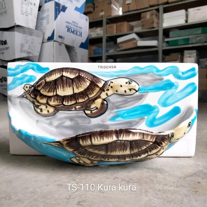 Tempat sabun keramik karakter Kamar mandi 2