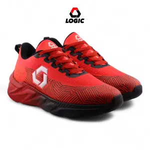 Logic - Power Of Lifetime Red Black | Sepatu Running | Sepatu Pria | Sepatu Olahraga