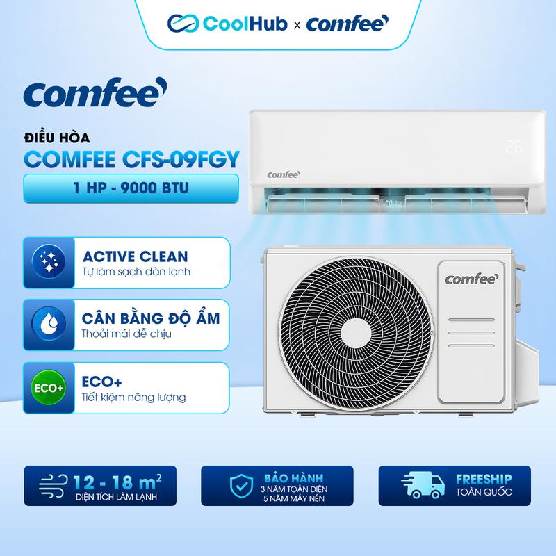 Điều Hòa COMFEE CFS-09FGY 1HP 9000BTU 1 Chiều Không Inverter Mẫu 2026