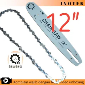 Rantai dan atau plat chainsaw 12 inch senso 12in