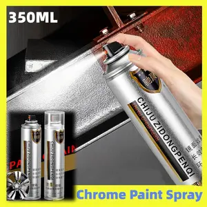 350 ML Cat Semprot Chrome Sapporo Chrome Spray Paint Anti Karat Warna Stainless