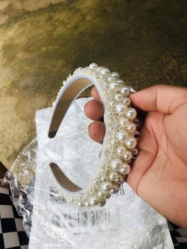 Product Review of New baroque style pearl headband braided personalized temperament headband fashion light luxury hair accessories puffed  bridal  headband from s**e E**g 0