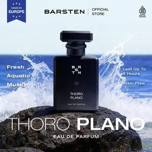 Barsten Thoro Plano - Eau De Parfum 40Ml,  Wangi Pria Maskulin Tahan Lama  (Aquatic, Fresh, Musky)