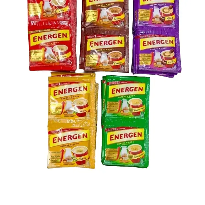 ENERGEN MINUMAN SEREAL BERGIZI 5 VARIAN RASA , 1 RENCENG ISI 10 PCS