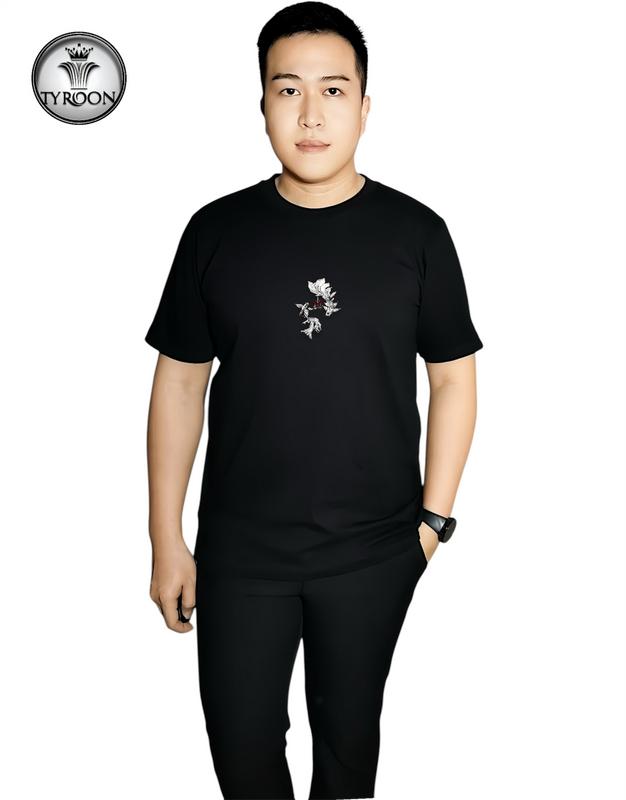 TyRooN T Shirt MOONKOI / Kaos Pria / Kaos Lengan Pendek Katun Combed Tebal 1