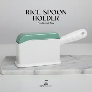 [ MONO ] RICE SPOON HOLDER/TEMPAT CENTONG NASI/FREE CENTONG