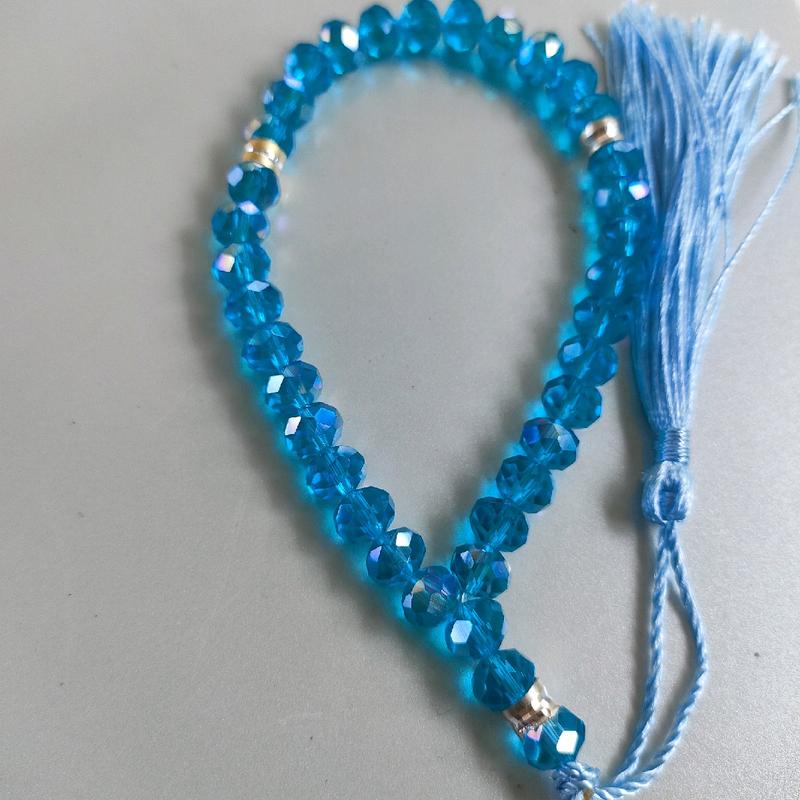 Tasbih Kristal Ceko 33butir Tasbih kristal pendek Tasbih Kristal cantik Muslim 1