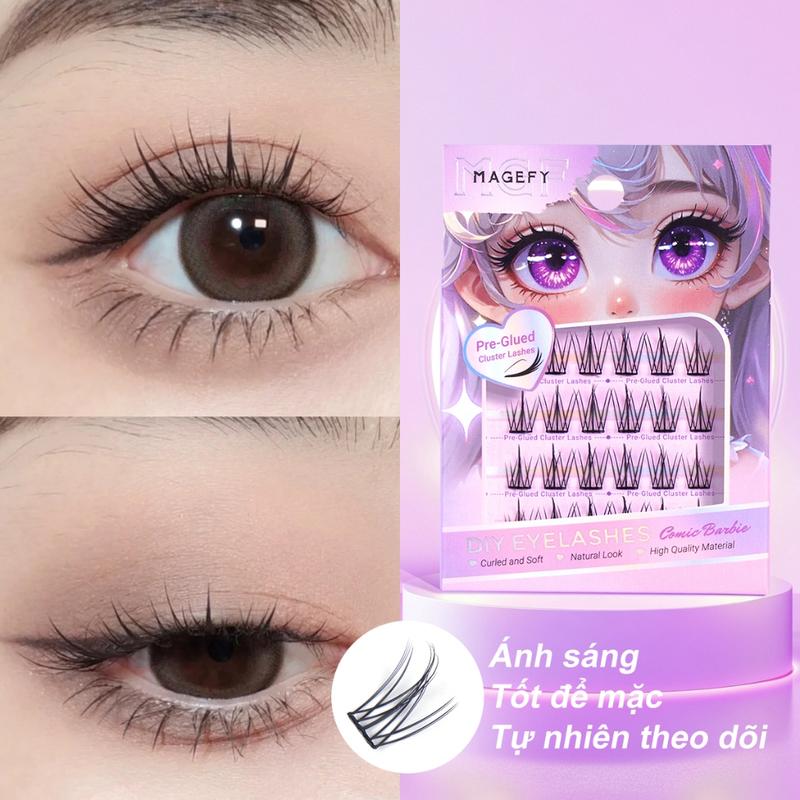  Lông Mi Giả MAGEFY Đính Kèm Sẵn Thiết Kế Hoa Hướng Dương Tự Nhiên Có Thể Tái Sử Dụng 
