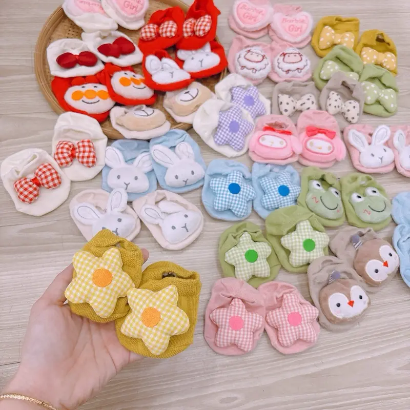 (1-12m) Vớ cotton 3D nhiều hình thú xinh xắn cho bé trai bé gái