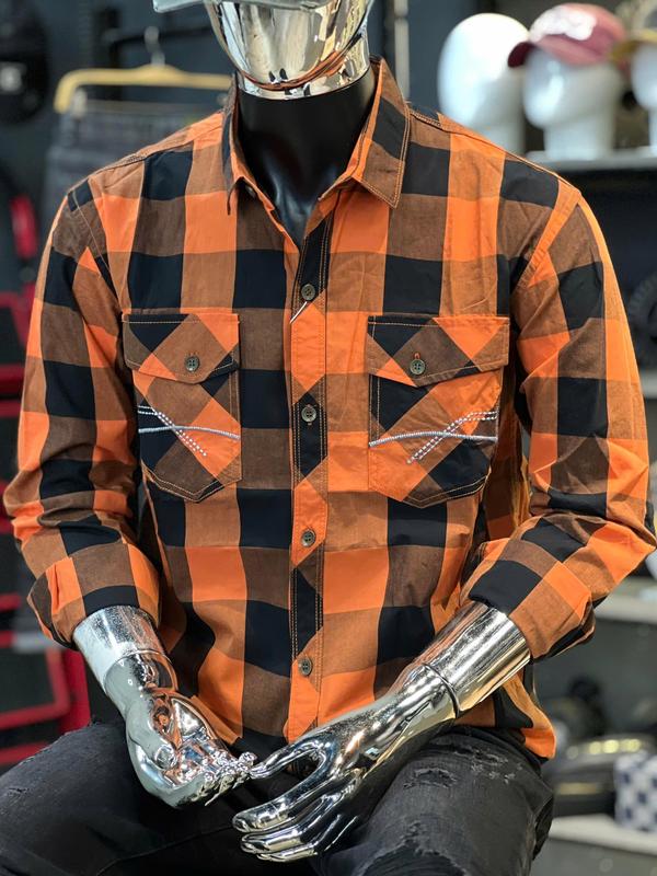   Deal Bỏ Mẫu SM Caro 2XL 3XL 4XL 5XL   Áo Sơ Mi Nam Tay Dài Sọc Caro Nhiều Mẫu K3 STORE 