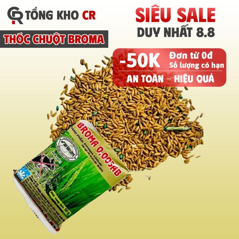 Thóc chuột sinh học Broma Thế Hệ Mới,Trừ chuột Broma Trừ chuột sinh học an toàn hiệu quả cao