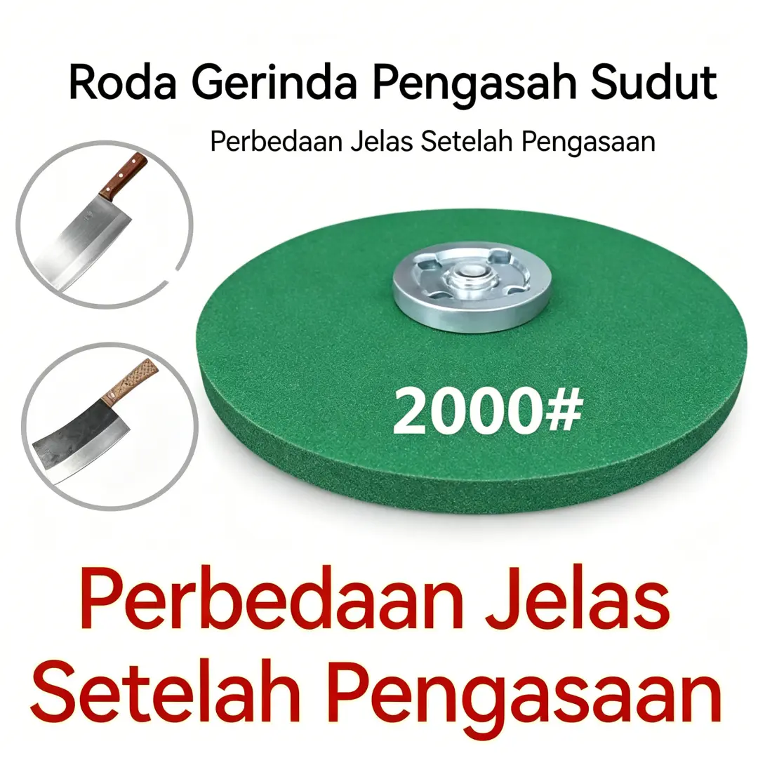 Roda Gerinda Pengasah Pisau 2000# Super Halus Universal Untuk Mesin Gerinda Sudut Cepat Mengasah Pisau Potong Pisau Tulang Kapak Gunting Tidak Merusak Mata Pisau Tahan Lama Untuk Rumah Tangga Dan Usaha Kuliner