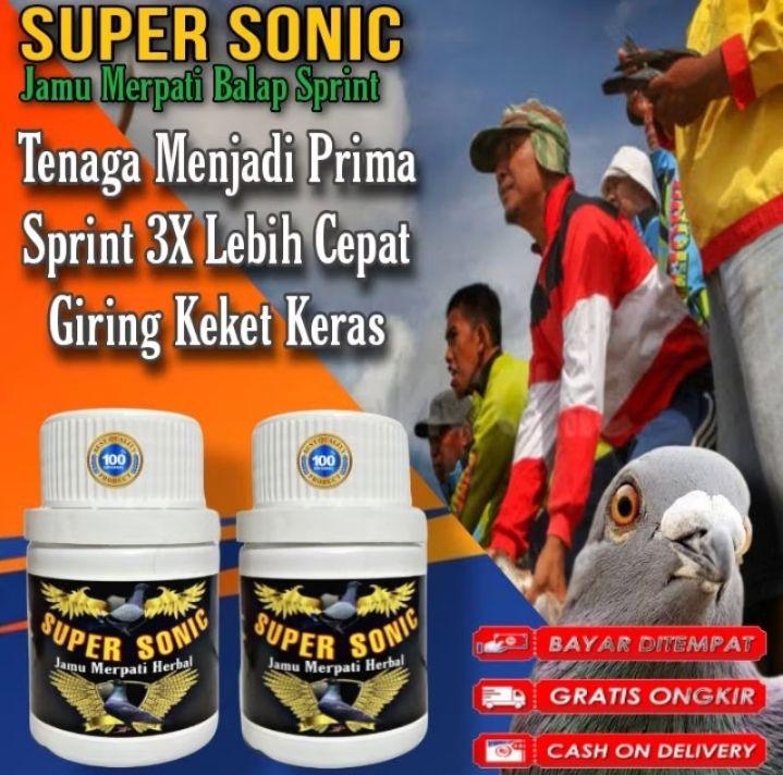 Jamu Merpati Balap SUPER SONIC ISI 100 Pil Hitam ferfect power and speed setut kencang raja sprint tembak door giring Keket epite99