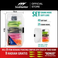 Gambar [OFFICIAL] SeaHunter Paket 66 pcs Softlure soft lure umpan pancing branded proberos paddle tail 2g/7.0 cm mancing casting ultralight baits #Alat Pancing - T Tail Bait (Kotak Hitam/Putih, Dikirim Acak) dari SeaHunter Certified Shop Kab. Tangerang 1 Tokopedia