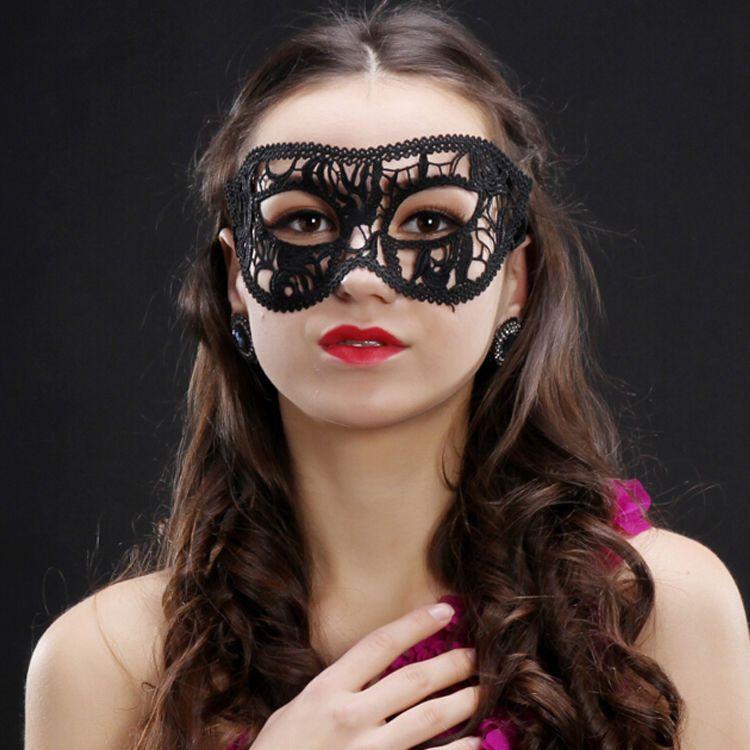 Product Introduction of Romantic Lace Mask Female Half Face Ball Party Sexy Black Eye Mask Halloween Props Princess Adult Mask 29