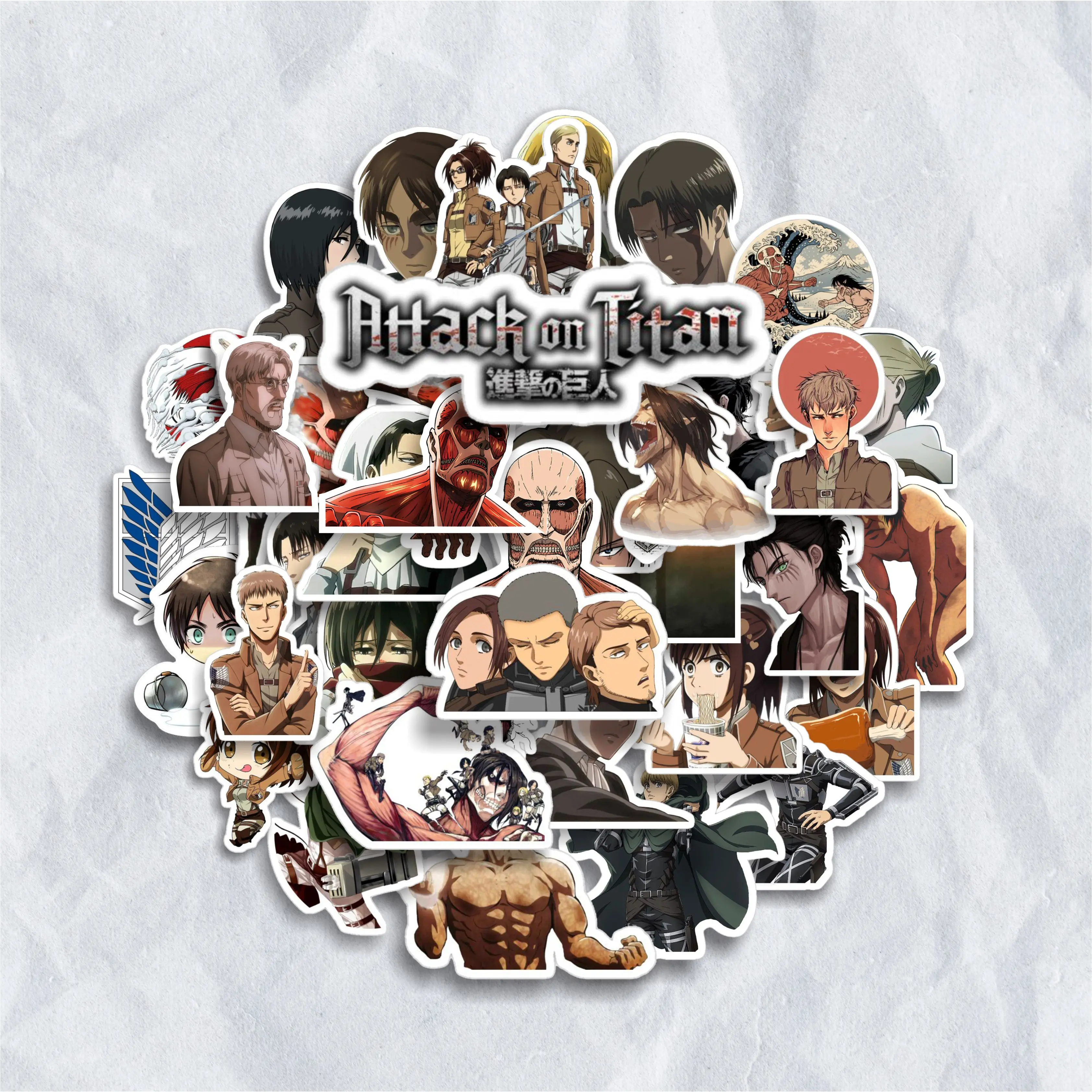 Sticker Anime Attack on Titan | Sticker Tumblr | Sticker Case HP