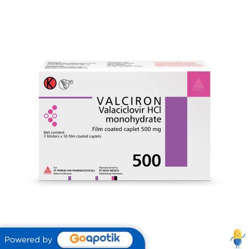 VALCIRON 500 MG BOX 30 KAPLET