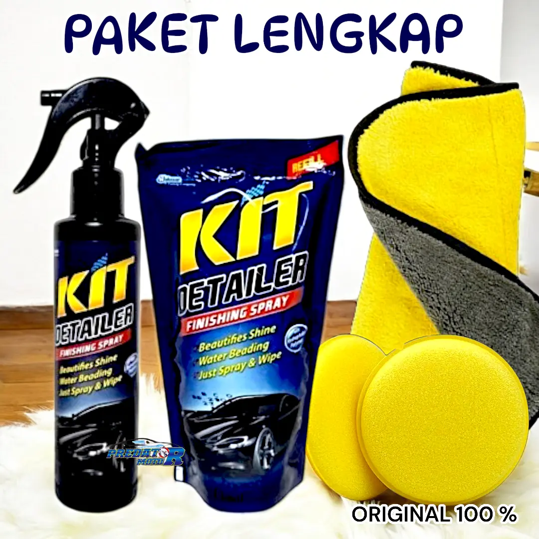 PAKET LENGKAP KIT DETAILER FINISHING CAR POUCH & SPRAY