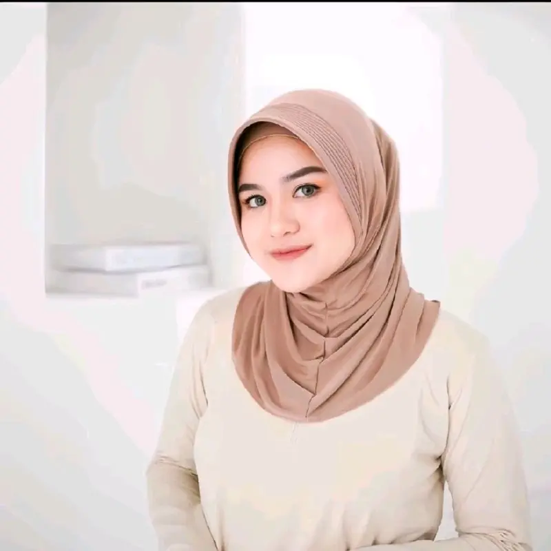 jilbab sport size s berkualitas || hijab sport sedada spandek jersey kerudung instan 0
