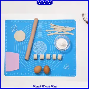 MMM Alas Tatakan Mat Talenan 50 x 40 cm Giling Gilas Rolling Adonan Kue Roti Pizza Fondant Silmat Silikon Silicone Kneading Pad Anti Lengket