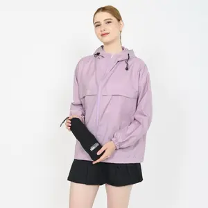 MIGHTY.UP - Dryfit Jaket Mesh Hoodie Olahraga UPF50+ Pelindung sinar matahari anti UV outdoor indoor senam, fytnes, berlari, bersepeda, mendaki, premium Sport jaket pendaki gunung