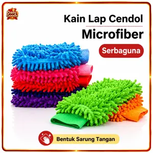 Kain Lap Cendol Microfiber Sarung Tangan Serbaguna untuk Mobil & Motor Anti Gores Bahan Tebal Cleaning